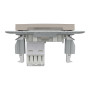 Розетка компьютерная RJ45 UTP кат.5Е Asfora бронза ABS [EPH4300169] Шнейдер Электрик