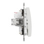 Двухклавишный выключатель с LED подсветкой белый [SDD111105L] ABS-UV Sedna Design&Element Шнейдер Электрик