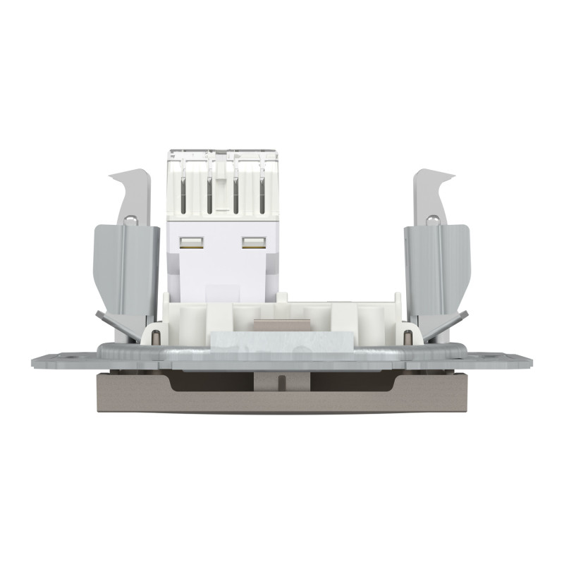 Розетка компьютерная RJ45 UTP кат.5Е Asfora бронза ABS [EPH4300169] Шнейдер Электрик