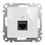 Компьютерная розетка RJ45 CAT6 UTP Белый 73х73х35mm ABS-UV [SDD111461] Sedna Design & Elements Schneider Electric