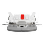 Двухклавишный выключатель с LED подсветкой алюминий [SDD113105L] ABS-UV Sedna Design&Element Шнейдер Электрик