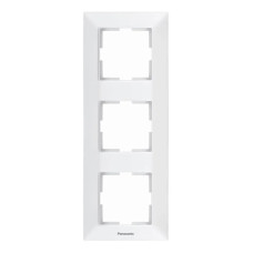 Рамка трехместная вертикальная Arkedia Slim ABS белая [WNTF08132WH-UA1] Panasonic