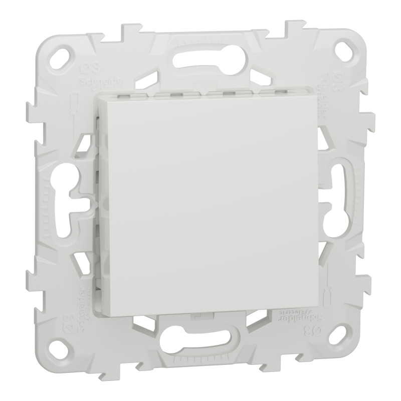 Выключатель 1-клавишный Белый 74.5х74.5х21.15mm PC [NU520118] Unica New Schneider Electric