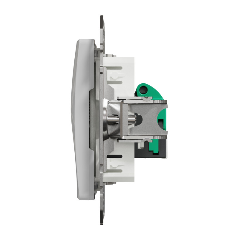 Один разъем RJ45 кат.5E UTP алюминий [SDD113451] ABS-UV Sedna Design&Element Шнейдер Электрик