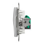 Один разъем RJ45 кат.5E UTP алюминий [SDD113451] ABS-UV Sedna Design&Element Шнейдер Электрик