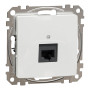 Компьютерная розетка RJ45 CAT6 UTP Белый 73х73х35mm ABS-UV [SDD111461] Sedna Design & Elements Schneider Electric