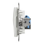 Компьютерная розетка RJ45 CAT6 UTP Белый 73х73х35mm ABS-UV [SDD111461] Sedna Design & Elements Schneider Electric