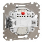 Двухклавишный выключатель с LED подсветкой алюминий [SDD113105L] ABS-UV Sedna Design&Element Шнейдер Электрик