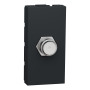 Розетка Coaxial F-type Чорний 45х22.5х35mm ABS-UV [NU346854] Unica New Schneider Electric