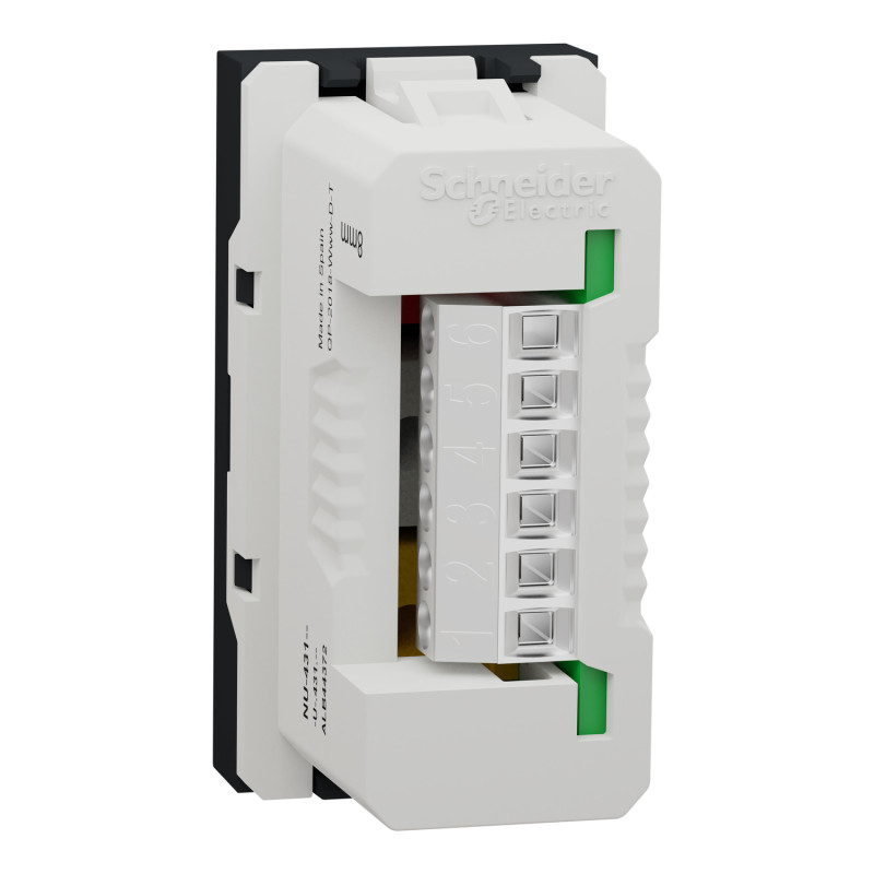 Розетка 3 RCA, 1 модуль антрацит [NU343154] ABS-UV Unica New Шнейдер Электрик