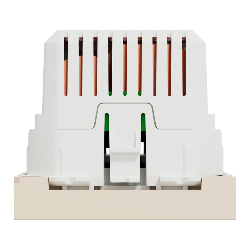 Розетка USB подвійна 2.1А 2 бежева модуля [NU341844] PC Unica New Шнейдер Електрік