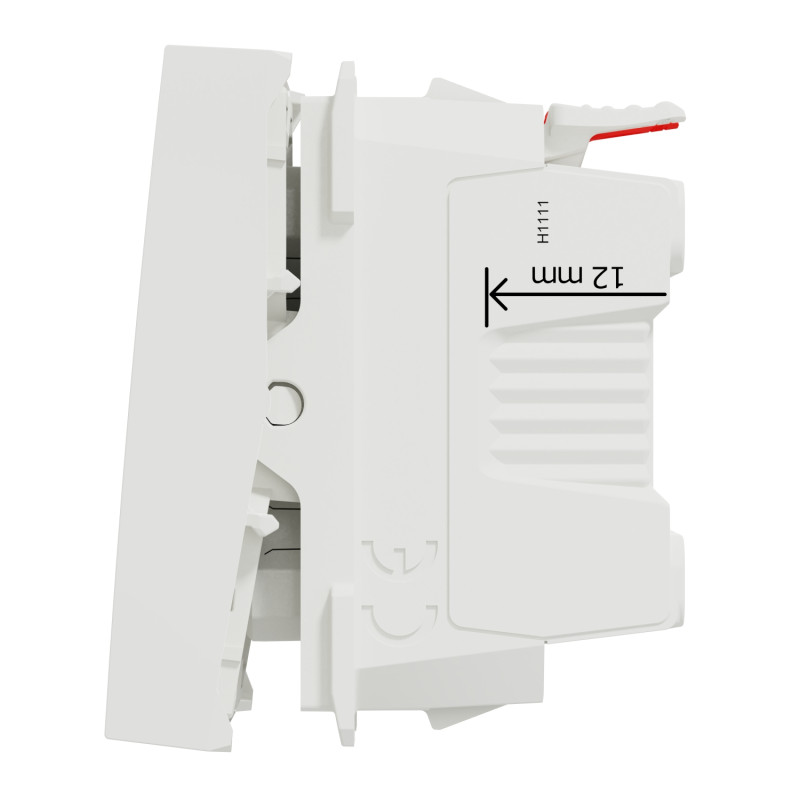 Выключатель 10А Белый 45х45х34.25mm ABS-UV [NU320618C] Unica New Schneider Electric
