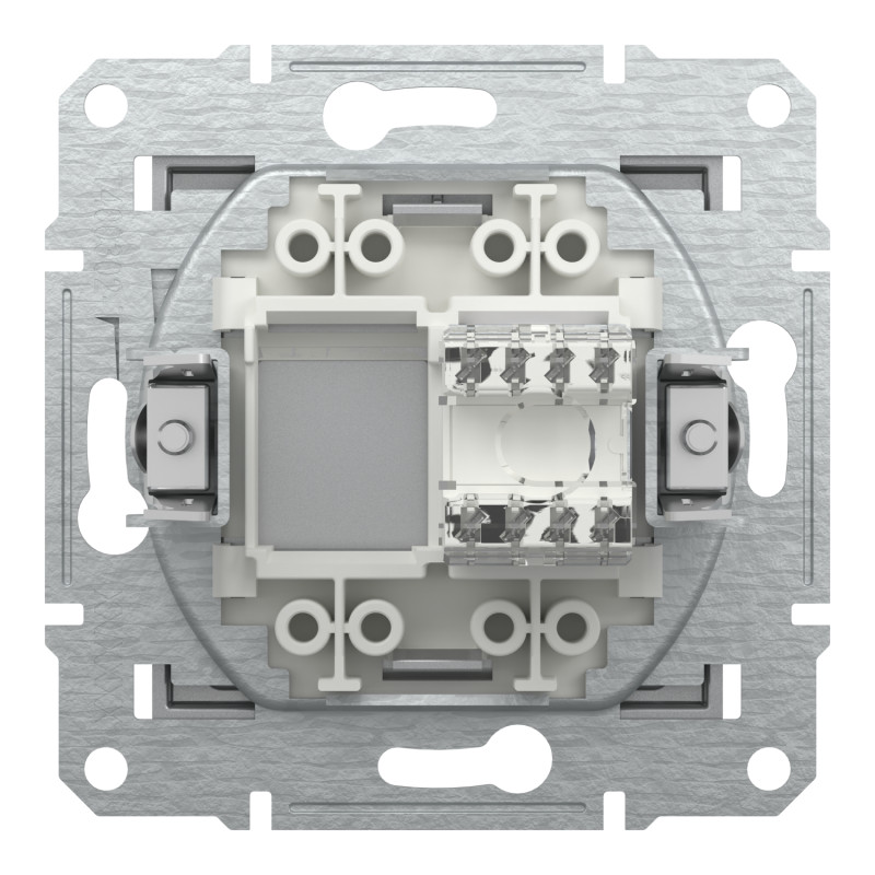 Розетка комп'ютерна RJ45 UTP кат.6 Asfora алюміній ABS [EPH4700161] Електрик шнейдер