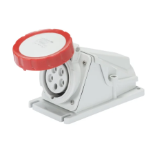 Силовая розетка 3P+E 32А 400В стационарная IP67 красная [GW62515] IEC 309 HP GEWISS
