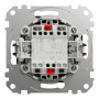 Кнопочный двухклавишный выключатель Черный 73х73х37mm ABS-UV [SDD114118] Sedna Design & Elements Schneider Electric