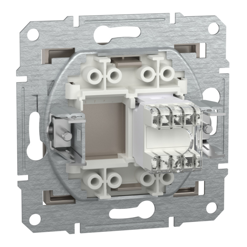 Розетка компьютерная RJ45 UTP кат.5Е Asfora бронза ABS [EPH4300169] Шнейдер Электрик