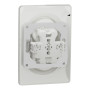 Розетка двойная со шторками белый 83х83х42mm ABS [NU206318] Unica New Schneider Electric