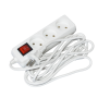 Удлинитель с выключателем 3м 3 гнезда 2Р IP20 [WYP10-06-03-03-S-N-U] STANDART UEC