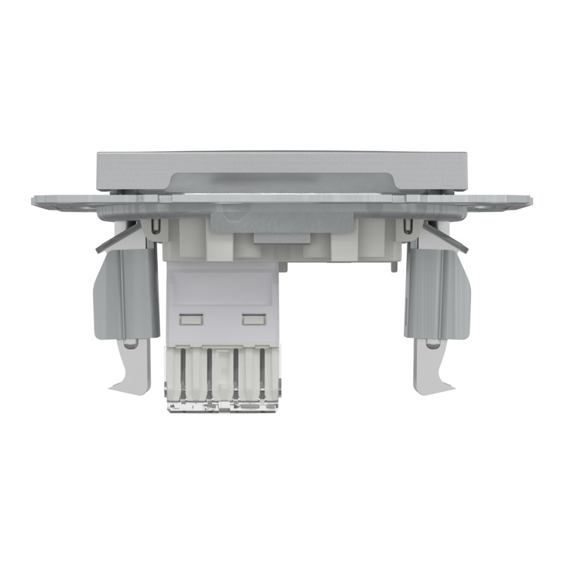 Розетка комп'ютерна RJ45 UTP кат.6 Asfora алюміній ABS [EPH4700161] Електрик шнейдер