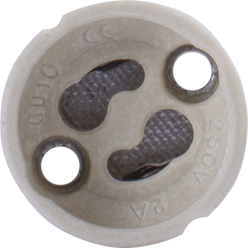 Патрон GU10 25х28mm керамічний [s9100011] e.lamp socket.gu10.cer E.NEXT