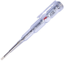 Отвертка-индикатор 3,5x140мм прямой SL 70-250V AC/DC [t001108] e.tool.test08 E.NEXT