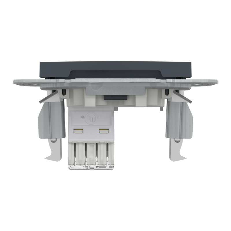 Розетка комп'ютерна RJ45 UTP кат.5Е Asfora чорна ABS [EPH4300171] Шнейдер Електрік