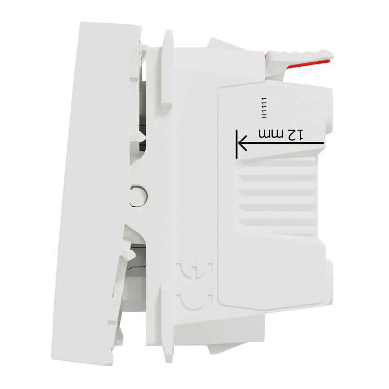 Выключатель 10А Белый 45х45х34.25mm ABS-UV [NU320618L] Unica New Schneider Electric