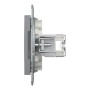 Розетка комп'ютерна RJ45 UTP кат.6 Asfora сталь ABS [EPH4700162] Шнейдер Електрік