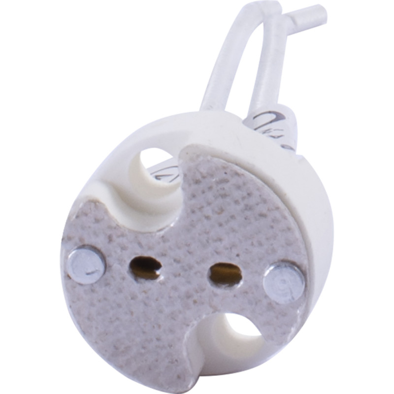Патрон G5,3 довжина проводу 12 см. 16х26mm керамічний [s9100012] e.lamp socket.G5,3.12cm E.NEXT