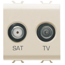 TV+SAT розетка конечная Chorusmart слоновая кость [GW11383] Gewiss