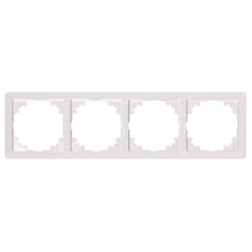 Рамка 4-постовая 294х81х9,5мм белая [ins0040057] E.NEXT e.lux.10084L.4.fr.white