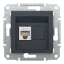 Розетка комп'ютерна RJ45 STP кат.5Е Asfora чорна ABS [EPH5000171] Шнейдер Електрік