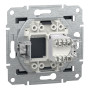 Розетка комп'ютерна RJ45 STP кат.5Е Asfora чорна ABS [EPH5000171] Шнейдер Електрік