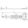 Пластиковий тримач для кабелю Синій [s042202] e.f.es.rxj.02 E.NEXT