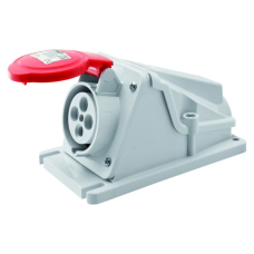 Силовая розетка 3P+E 32А 400В стационарная IP44 красная [GW62492] IEC 309 HP GEWISS