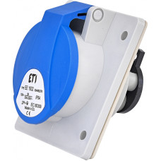 Силовая розетка 2P+PE 16А 230В встраиваемая IP54 синяя [4482076] EE-1632 ETI