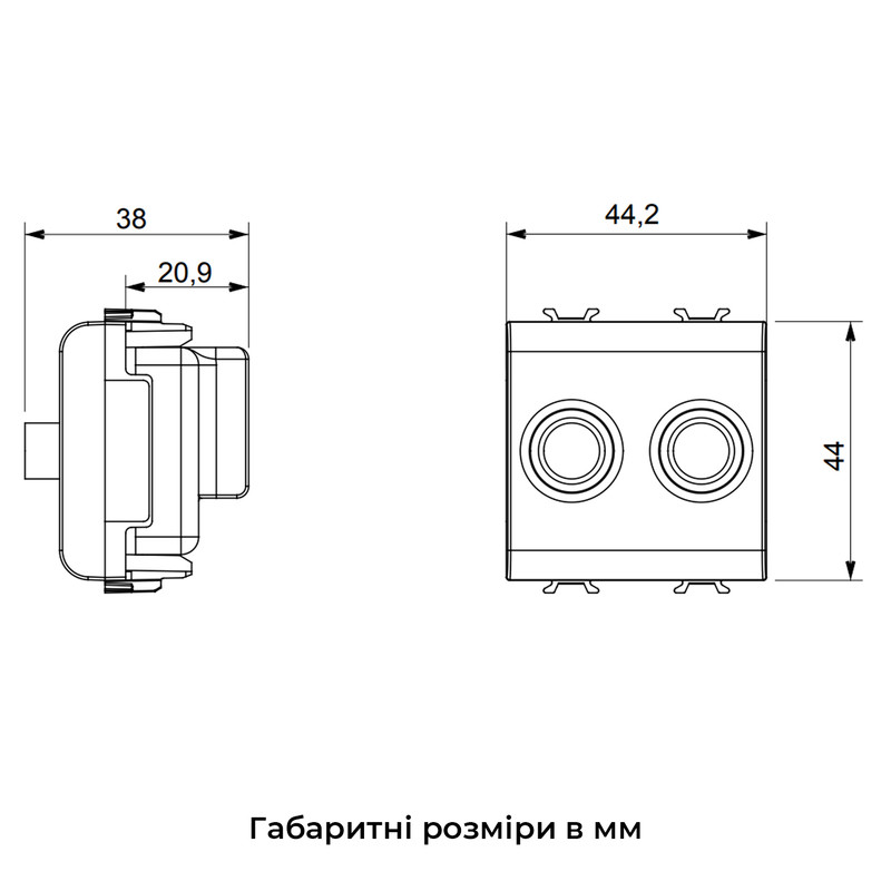 TV+SAT розетка кінцева Chorusmart слонова кістка [GW11383] Gewiss