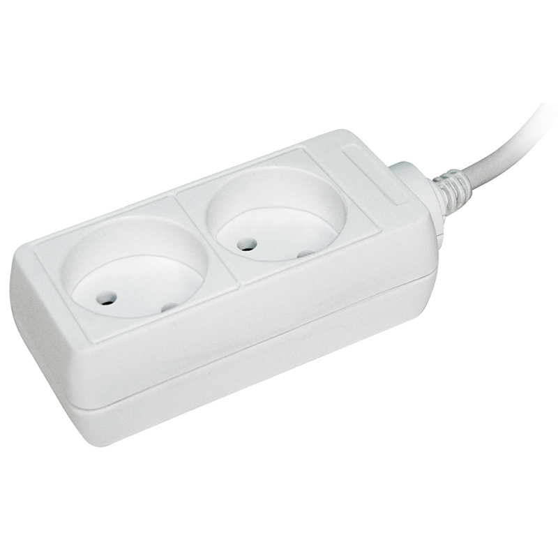 Удлинитель 3м 2 гнезда 2Р IP20 [WYP10-06-02-03-N] УЕК