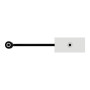 Розетка Minijack 1 модуль белая [NU343318] ABS-UV Unica New Шнейдер Электрик