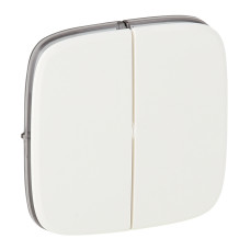 Клавиша двухклавишного выключателя Valena Allure белая [755025] Legrand