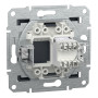 Розетка комп'ютерна RJ45 UTP кат.5Е Asfora чорна ABS [EPH4300171] Шнейдер Електрік
