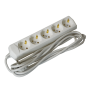 Подовжувач 3м 5 гнізд 2Р+PЕ IP20 [WYP10-10-05-03-G-G-U] ECO UEC