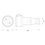 Силовая розетка 3P+N 32А 400В переносная каучук IP44 черная [s9100033] E.NEXT e.socket.rubber.071.32