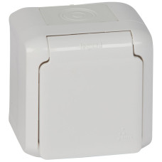 Розетка 2К+3 Forix со шторками IP44 Белый [782373] Legrand