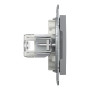 Розетка комп'ютерна RJ45 UTP кат.6 Asfora сталь ABS [EPH4700162] Шнейдер Електрік