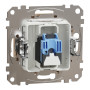 Компютерна розетка RJ45 CAT6 UTP Бежевий 73х73х35mm ABS-UV [SDD112461] Sedna Design & Elements Schneider Electric