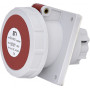 Силовая розетка 3P+N+PE 63А 400В встраиваемая IP67 красная [4482089] EEH-6353 ETI