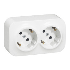 Розетка 2X2К+3 Forix Белый [782413] Legrand