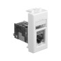Розетка компьютерная RJ45 категория 5е экранированная 1 модуль белый [4400361] ДКС Avanti