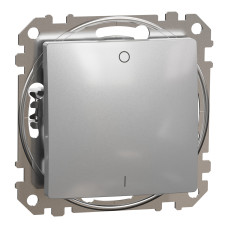 Двухполюсный выключатель алюминиевый 73х73х37mm ABS-UV [SDD113102] Sedna Design & Elements Schneider Electric